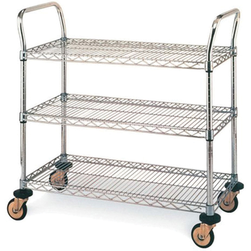 Chariots utilitaires standards, Acier inoxydable, 18" x 39" x 30", Capacit&eacute; 500 lb Groupe Belzile Dickner