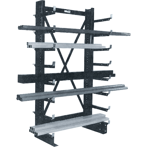 Single-sided Minitree&reg; Cantilever Rack, 36" W x 76-3/16" H Groupe Belzile Dickner
