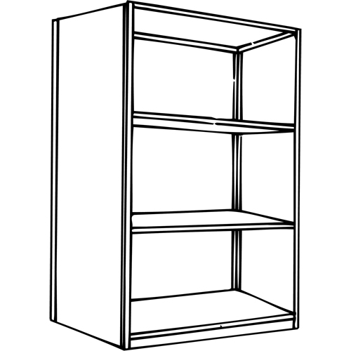 Interlok Shelving Unit, Steel, Boltless, 800 lbs. Capacity, 36" W x 76" H x 24" D Groupe Belzile Dickner