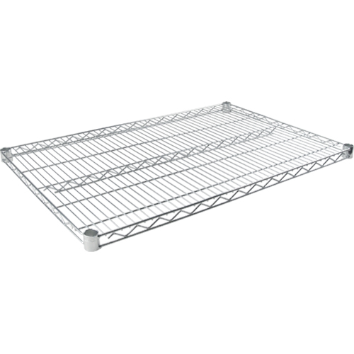 Standard-Duty Chromate Wire Shelf, 36" W x 18" D, 500 lbs. Capacity Groupe Belzile Dickner