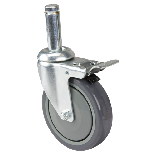 Roulette pour &eacute;tag&egrave;re en treillis chromat&eacute; Groupe Belzile Dickner