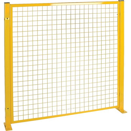Protecteur de p&eacute;rim&egrave;tre de style treillis, 4' h x 4' la, Jaune Groupe Belzile Dickner