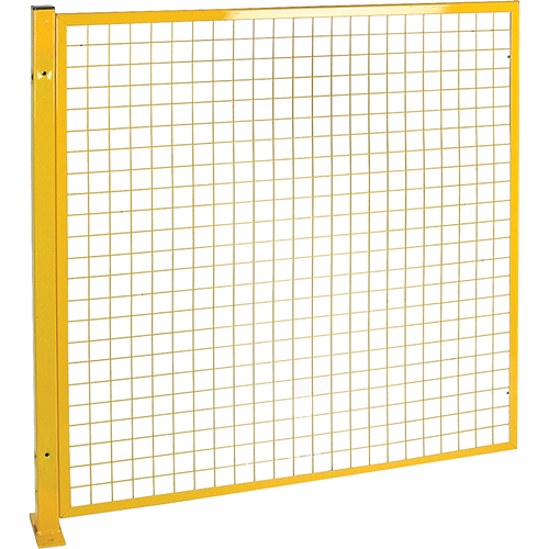 Protecteur de p&eacute;rim&egrave;tre de style treillis, 4' h x 4' la, Jaune Groupe Belzile Dickner