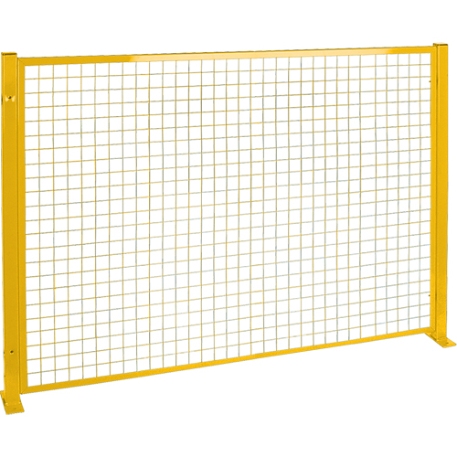 Protecteur de p&eacute;rim&egrave;tre de style treillis, 4' h x 8' la, Jaune Groupe Belzile Dickner