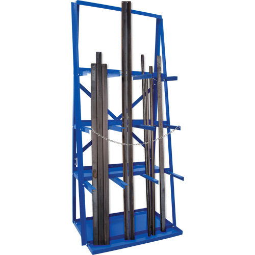 Bar Storage Rack, Vertical, 3 Levels, 36" W x 24" D x 84" H, 3000 lbs. Cap. Groupe Belzile Dickner