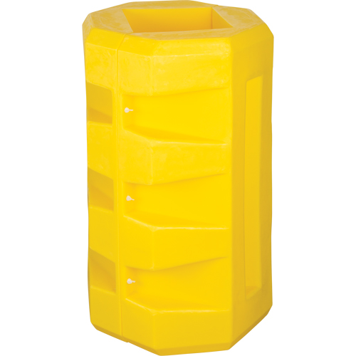 Column Protectors, 12-1/4" x 12-1/4" Inside Opening, 23-1/2" L x 23-1/2" W x 39-1/2" H, Yellow Groupe Belzile Dickner