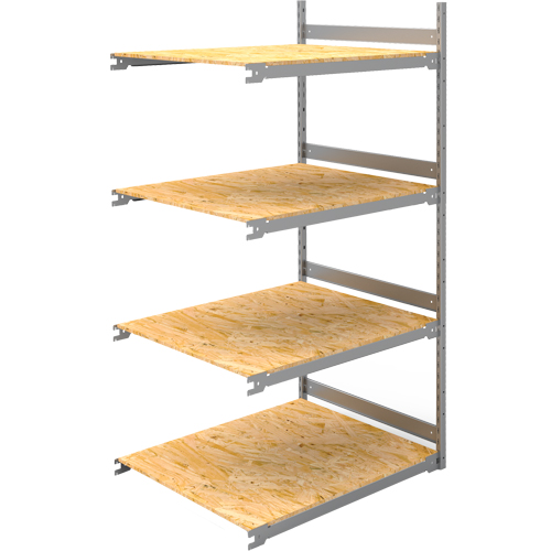 &eacute;tag&egrave;re-classeur de grande largeur, Acier, 4 Tablettes, 42" la x 32" p x 84" h, Ensemble Ajout Groupe Belzile Dickner