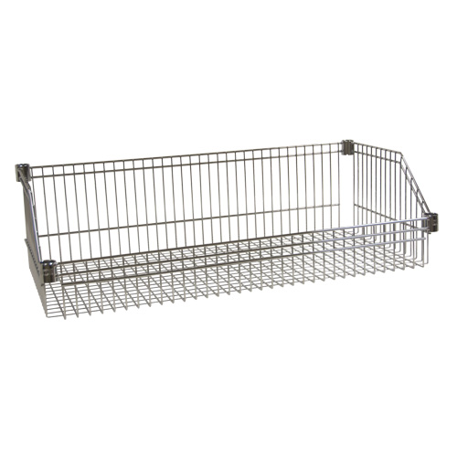 Panier-tablette en treillis m&eacute;tallique, 24" la x 48" p, Capacit&eacute; de 400 lb Groupe Belzile Dickner