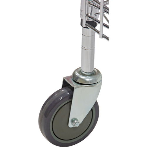 Chariot de s&eacute;curit&eacute;, Chrom&eacute;, 60" x 69" x 24", Capacit&eacute; 500 lb Groupe Belzile Dickner