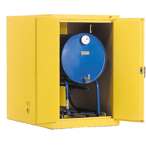 Drum Safety Cabinets, 400 lbs. Cap., Yellow Groupe Belzile Dickner