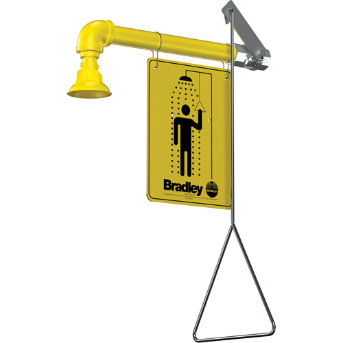 Horizontal Supply Emergency Shower Stations, Wall-Mount Groupe Belzile Dickner