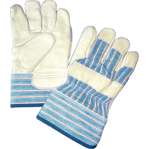 Gants doubl&eacute;s, Taille unique, Paume en Cuir fleur de vache, Doublure en Molleton de coton Groupe Belzile Dickner
