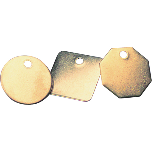 Blank Tags, Brass, 1.5" dia Groupe Belzile Dickner