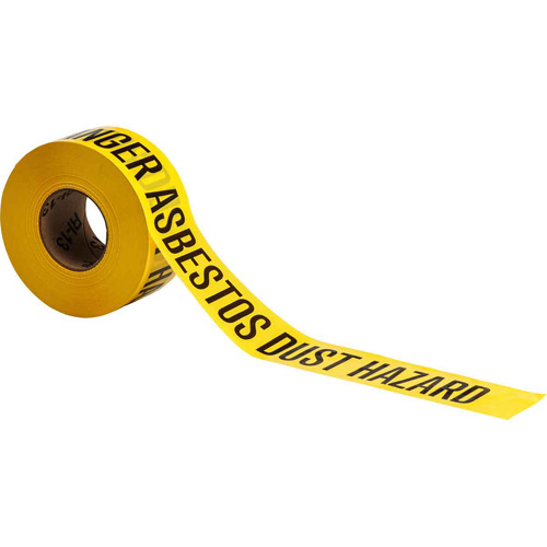 Ruban pour barricade, Anglais, 3" la x 200' lo, 3 mils, Noir sur jaune Groupe Belzile Dickner