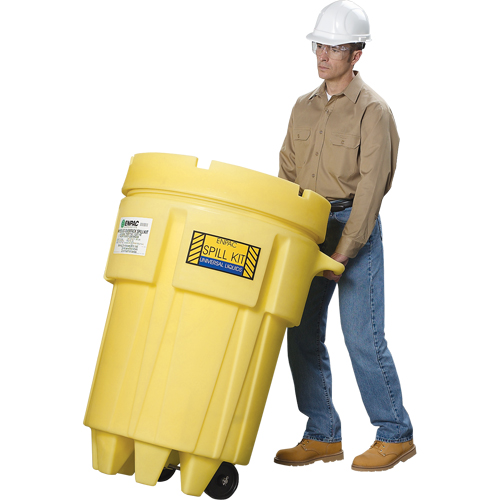 Barils de r&eacute;cup&eacute;ration sur roues Overpack, 95 gal. US, Mobile Groupe Belzile Dickner