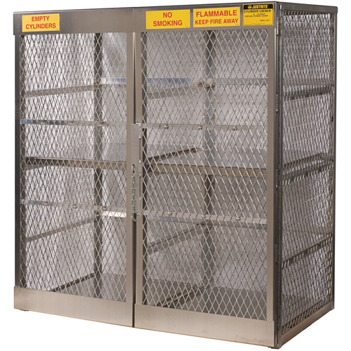 Armoires en aluminium pour bouteilles GPL, nbre de bouteilles: 16, 60" , 32" , 65" , Argent Groupe Belzile Dickner