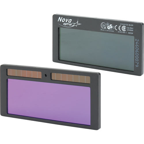 Filtres autoassombrissants Nova, 2" la x 4-1/4" h Champ de vision, Pour utilisation avec nova Groupe Belzile Dickner