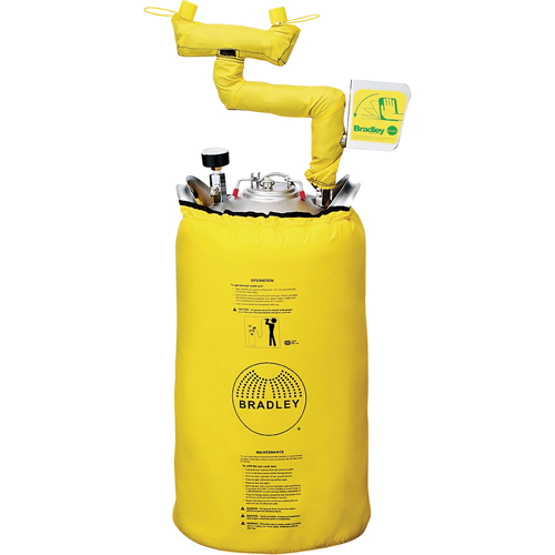 Portable Eyewash Station With Heater Jacket, Pressurized, 15 gal. Capacity, Meets ANSI Z358.1 Groupe Belzile Dickner