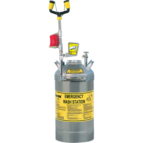 Self-Contained Eyewash Station, Pressurized, 13 gal. Capacity, Meets ANSI Z358.1 Groupe Belzile Dickner