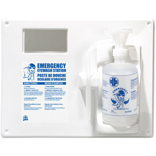 Eyewash Station - Single Station With Empty Bottle Groupe Belzile Dickner