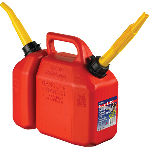 Combo Jerry Can Gasoline/Oil, 2.17 US Gal/8.25 L, Red, CSA Compliant/ULC Groupe Belzile Dickner