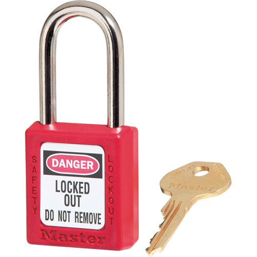Zenex Padlocks, Safety Padlock, Keyed Different, Thermoplastic, 1-1/2" Width Groupe Belzile Dickner