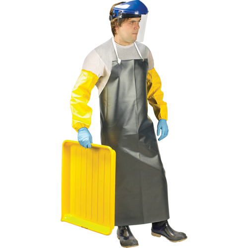 Heavy-Duty Apron, Nitrile/Polyester, 48" L x 35" W, Black Groupe Belzile Dickner