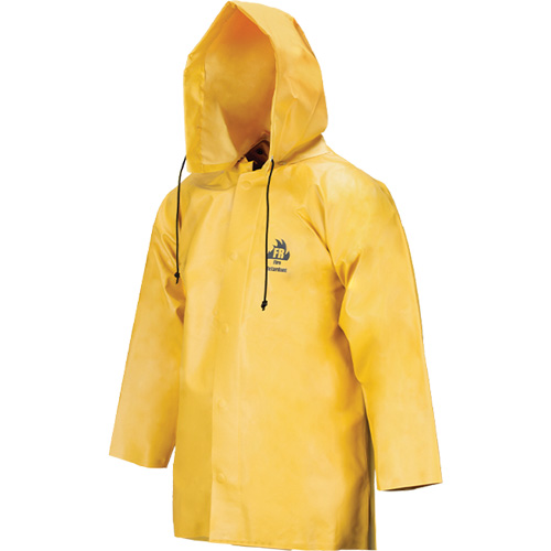 Manteau imperm&eacute;able Neo-slick r&eacute;sistant aux produits chimiques & &agrave; l'acide, Petit, Jaune, N&eacute;opr&egrave;ne Groupe Belzile Dickner