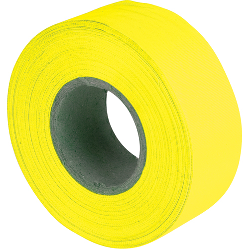 Flagging Tape, 1.2" W x 150' L, Fluorescent Yellow Groupe Belzile Dickner