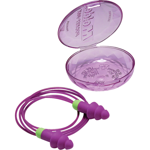 Rockets&reg; Reusable Earplugs, Corded, Bulk - Plastic Case, 27 dB NRR, One-Size Groupe Belzile Dickner