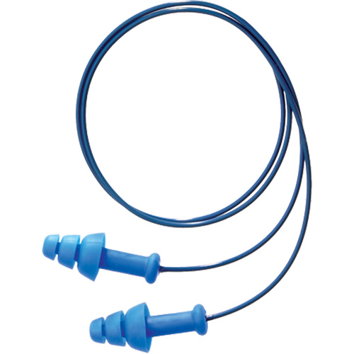 Bouchons d'oreilles r&eacute;utilisables et d&eacute;tectable SmartFit de Howard Leight, Avec cordon, Taille unique, Vrac - Boîte, NRR dB 25 Groupe Belzile Dickner