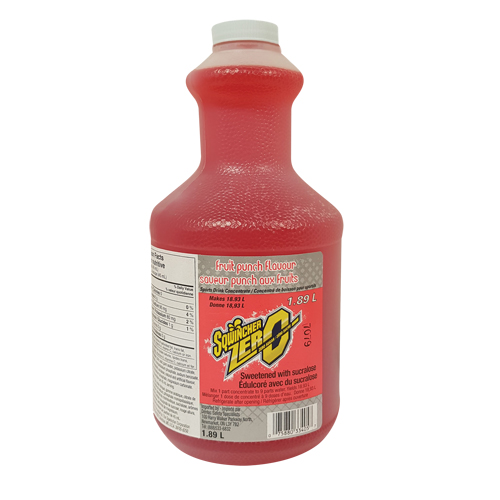 Sqwincher&reg; ZERO&reg; Rehydration Drink, Concentrate, Fruit Punch Groupe Belzile Dickner
