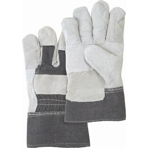 Standard-Duty Patch Palm Fitters Gloves, Large, Split Cowhide Palm, Cotton Inner Lining Groupe Belzile Dickner