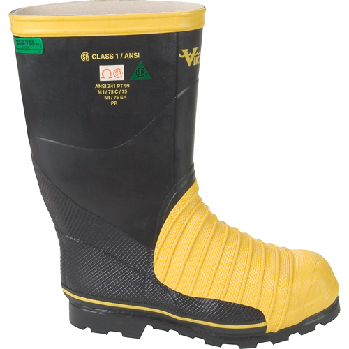 Bottes professionnelles Miner 49ER pour l'exploitation mini&egrave;re, Caoutchouc, Embout Acier, Pointure 7 Groupe Belzile Dickner