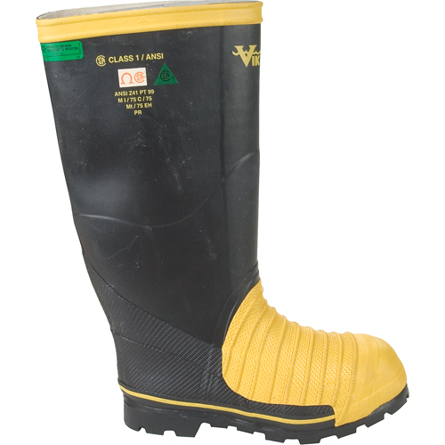 Bottes professionnelles Miner 49ER pour l'exploitation mini&egrave;re, Caoutchouc, Embout Acier, Pointure 7 Groupe Belzile Dickner