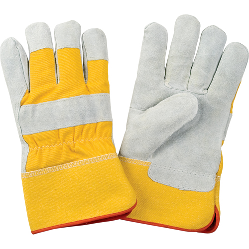 Gants d'ajusteur doubl&eacute;s pour l'hiver de premi&egrave;re qualit&eacute;, Grand, Paume en Cuir de vache refendu, Doublure en Molleton de mousse Groupe Belzile Dickner
