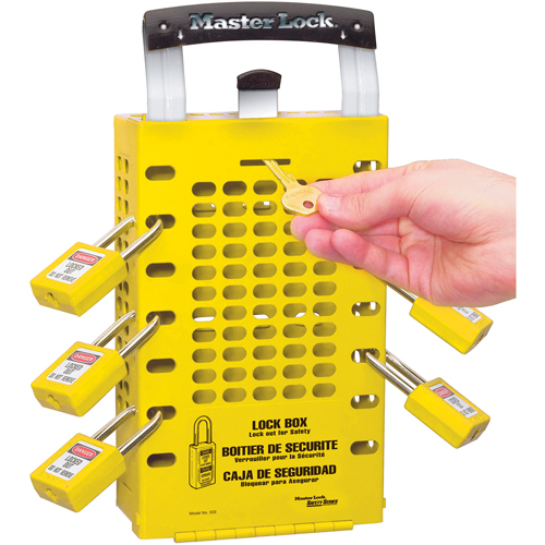 Bo&agrave;tes de verrouillage Latch Tight, Jaune Groupe Belzile Dickner