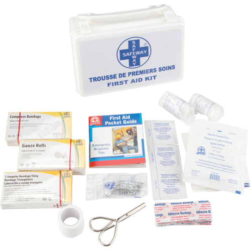 Trousse de premiers soins, Dispositif m&eacute;dical Classe 1, Boîte en plastique Groupe Belzile Dickner