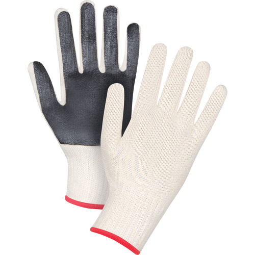 Gants en tricot &agrave; paume enduite, Poly/coton, Un c&ocirc;t&eacute;, Calibre 7, Petit Groupe Belzile Dickner