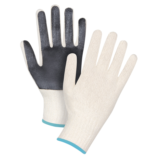 Gants en tricot &agrave; paume enduite, Poly/coton, Un c&ocirc;t&eacute;, Calibre 7, T-Grand Groupe Belzile Dickner