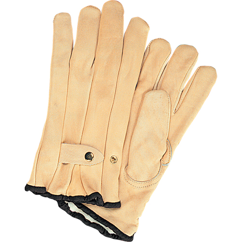 Gants de cordeur doubl&eacute;s pour l'hiver, Grand, Paume Cuir fleur de vache, Doubleure Molleton Groupe Belzile Dickner