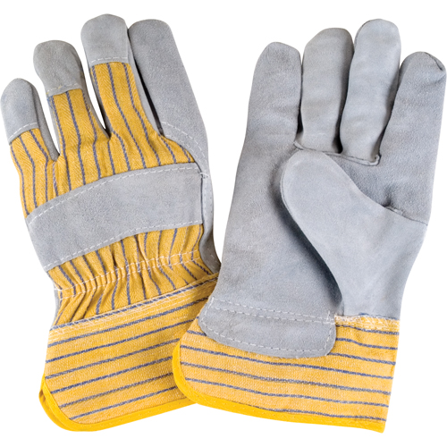 Premium Rugged Fitters Gloves, Large, Split Cowhide Palm, Cotton Inner Lining Groupe Belzile Dickner