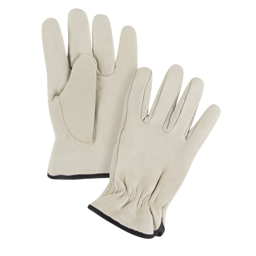 Gants de conducteur doubl&eacute;s pour l'hiver d'usage standard, 2T-Grand, Paume en Cuir fleur de vache, Molleton Groupe Belzile Dickner