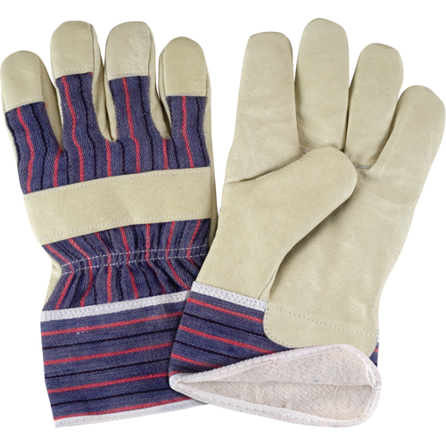 Comfort Winter-Lined Work Gloves, Large, Grain Pigskin Palm, Cotton Fleece Inner Lining Groupe Belzile Dickner