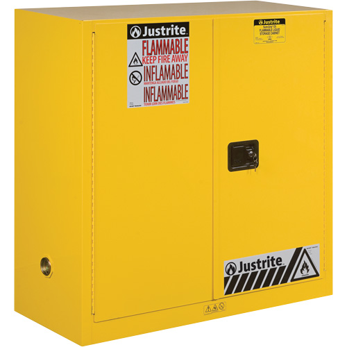 Armoires Sure-Grip EX pour produits inflammables, 30 gal., 1 Porte(s), 43" La x 44" h x 18" p Groupe Belzile Dickner