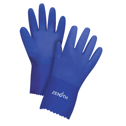 Ultra Flexible Gloves, Size X-Large/10, 12" L, PVC, Interlock Inner Lining, 45-mil Groupe Belzile Dickner