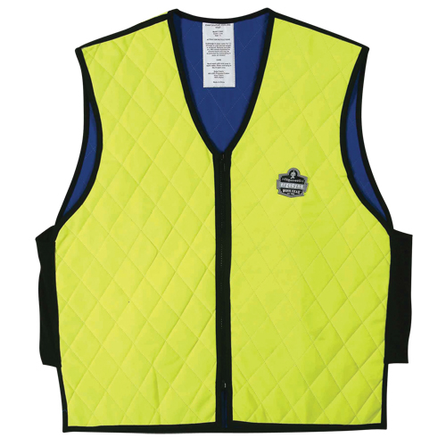 Vestes refroidissantes &agrave; &eacute;vaporation humide Chill-Its 6665, Moyen, Jaune lime haute visibilit&eacute; Groupe Belzile Dickner