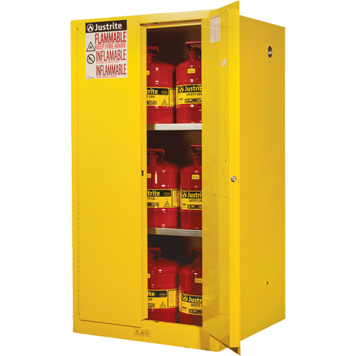 Sure-Grip&reg; Ex Flammable Storage Cabinets, 60 gal., 2 Door, 34" W x 65" H x 34" D Groupe Belzile Dickner