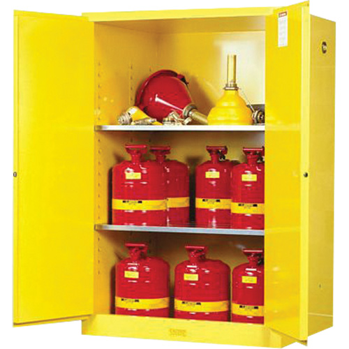 Armoires Sure-Grip EX pour produits inflammables, 90 gal., 2 Porte(s), 43" La x 65" h x 34" p Groupe Belzile Dickner