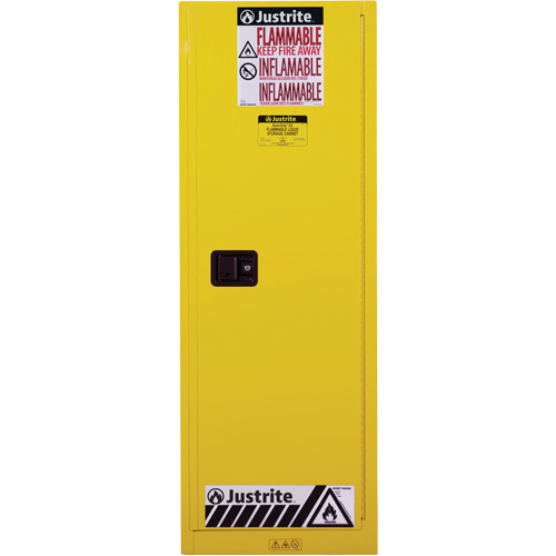 Armoire de s&eacute;curit&eacute; pour produits inflammables EX Slimline Sure-Grip , 22 gal., 1 Porte(s), 23,25" La x 65" h x 18" p Groupe Belzile Dickner